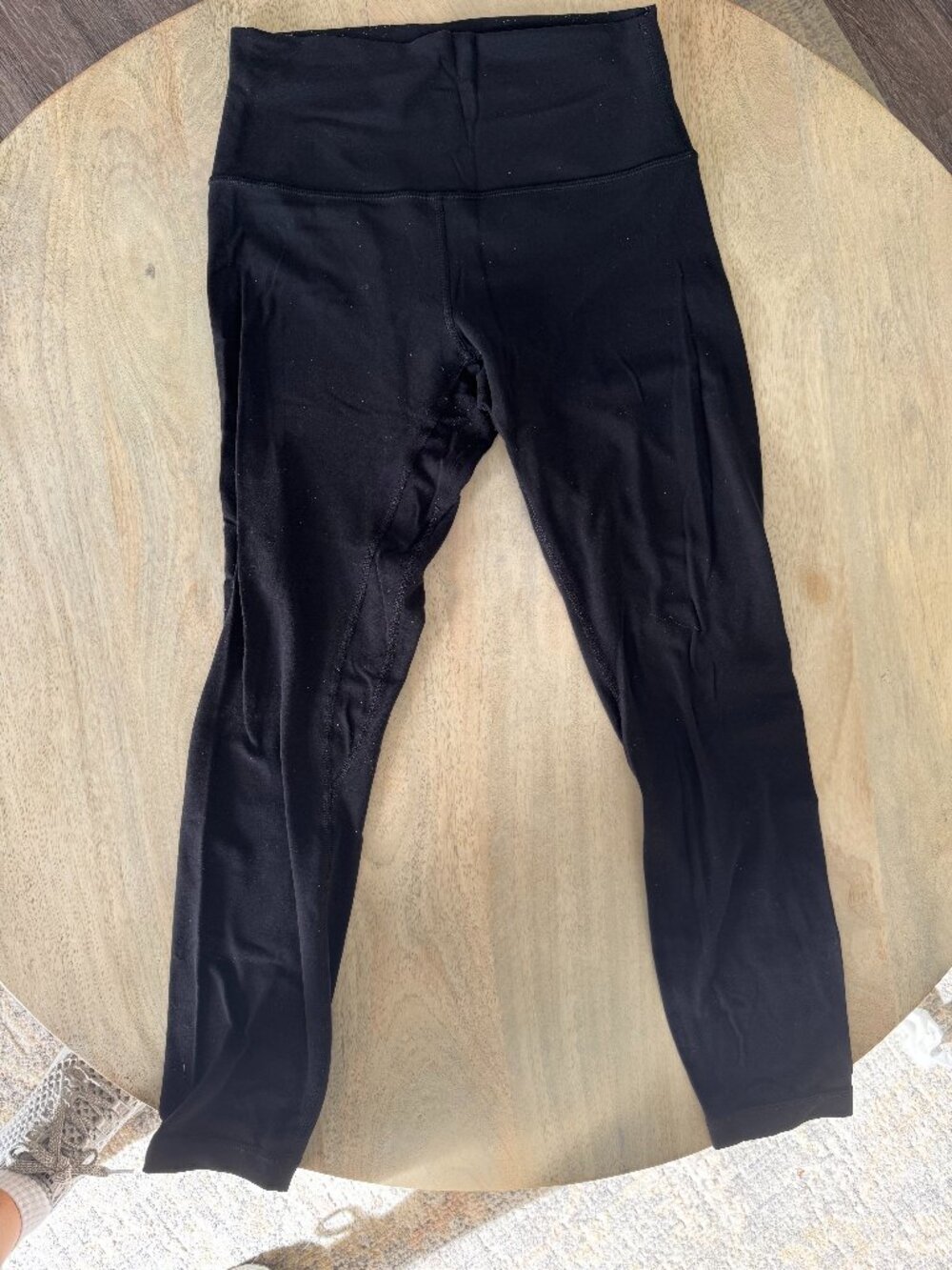 Lululemon Black High Rise Cropped Leggings